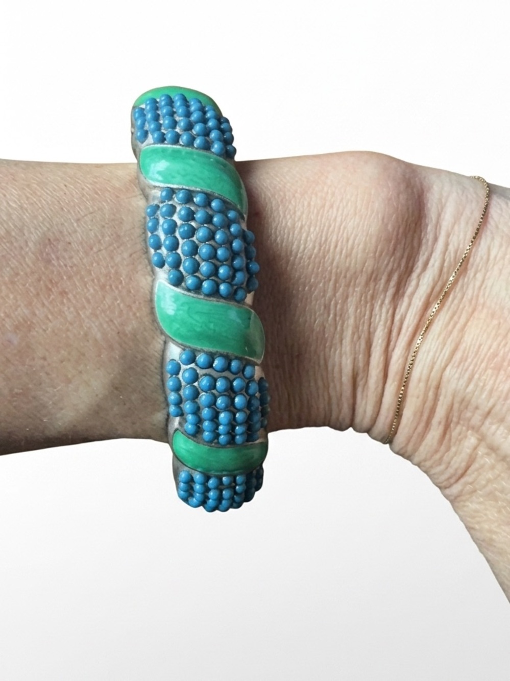 Banana Republic Turquoise & Green Bangle